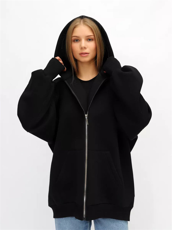 Women's Oversized Hooded Jacket Mune Fashion