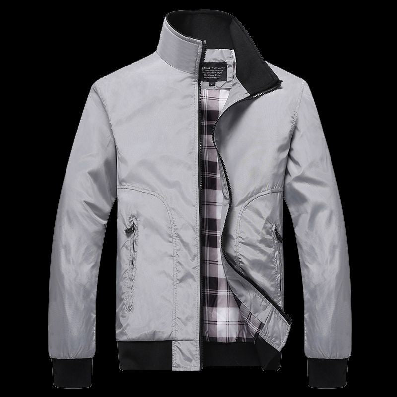 Men's transitional jacket with high collar and comfortable pockets Mune Fashion
