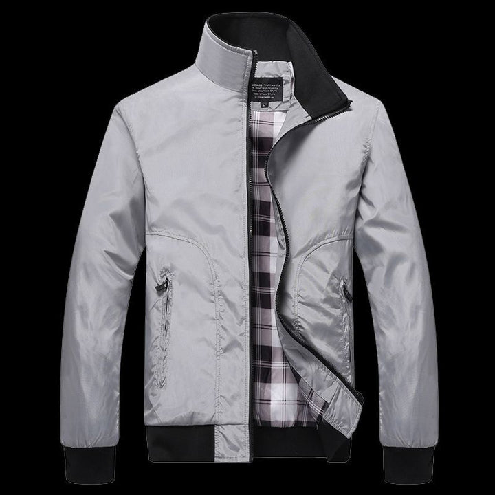 Men's transitional jacket with high collar and comfortable pockets Mune Fashion