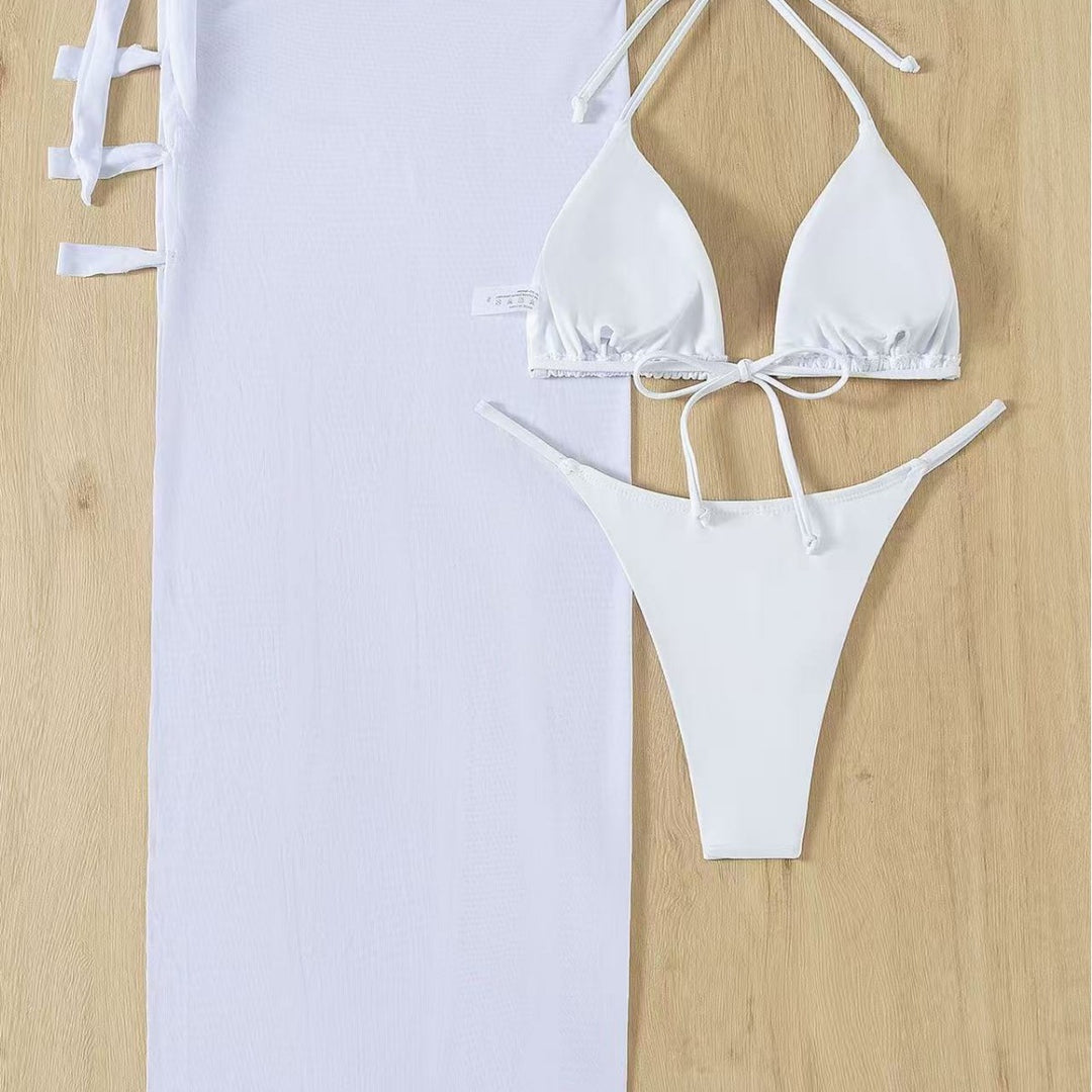 Women's Triangle Bikini Set with Elegant Wrap Look Mune Fashion