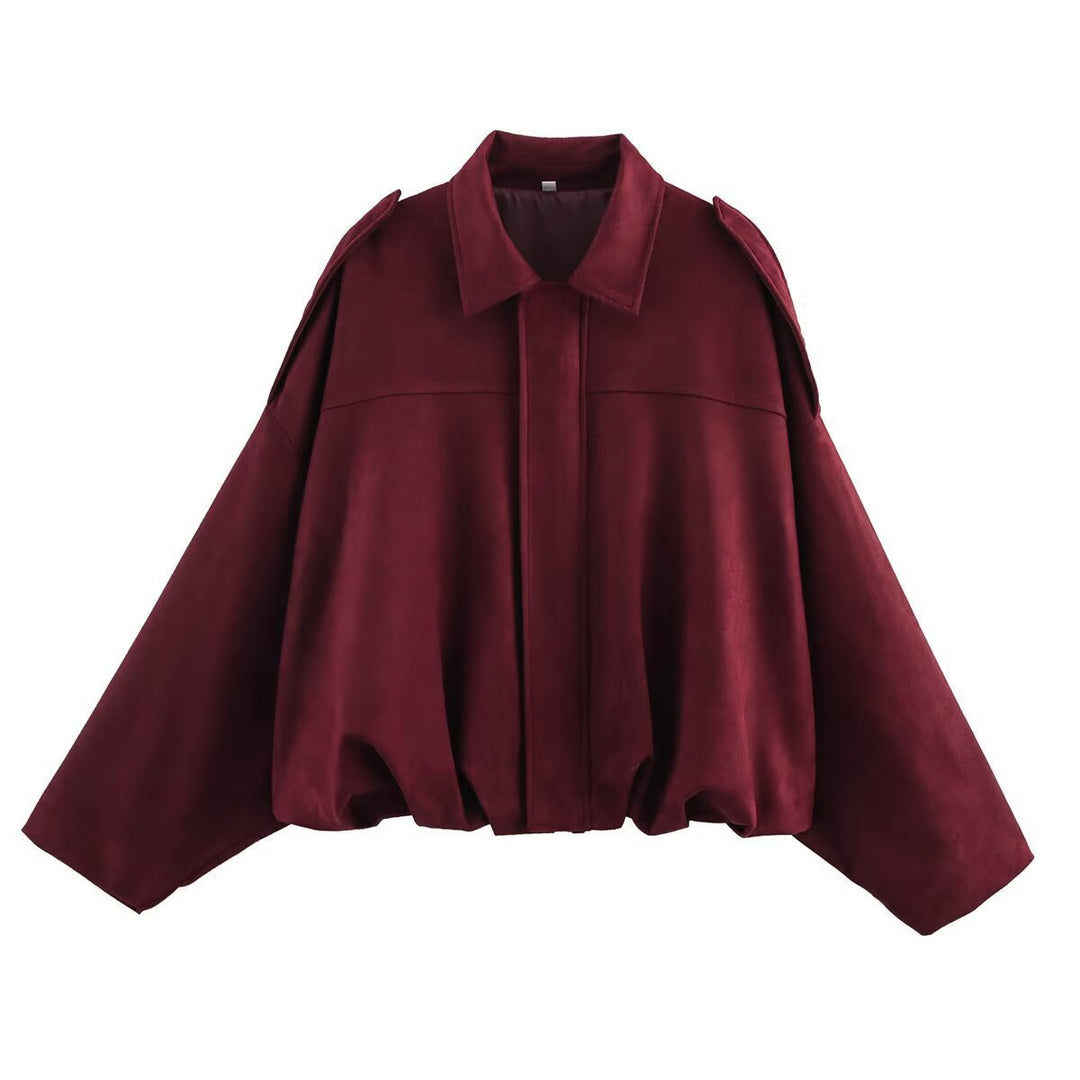 Women Streetstyle Oversized Shirt Jacket Mune Fashion