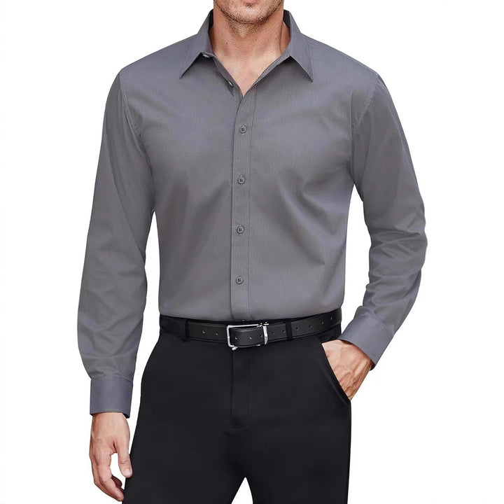 Men's tailored business shirt with Kent collar and easy-care cotton blend Mune Fashion