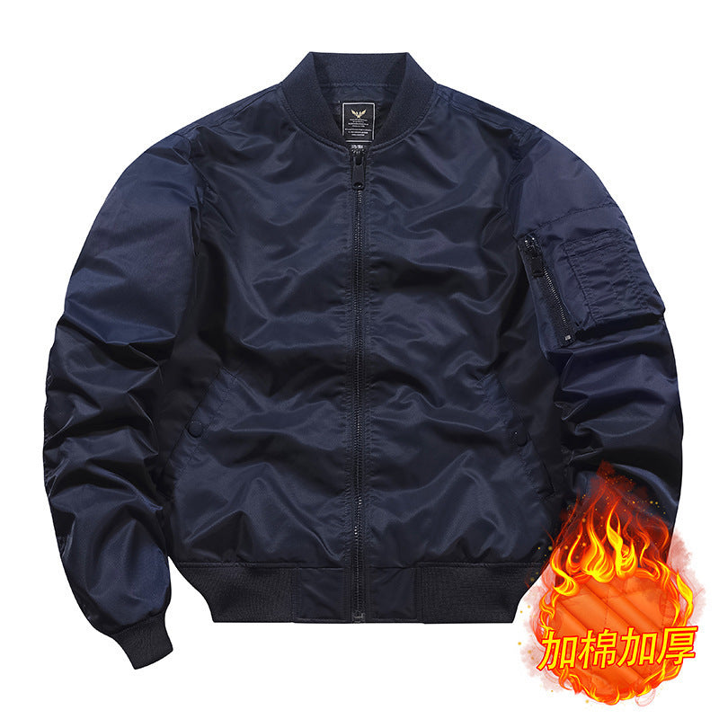 Men's bomber jacket in pilot style with water-repellent nylon shell and sleeve utility pocket Mune Fashion