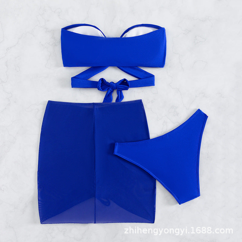 Women's Bandeau Bikini with Playful Wrap Design Mune Fashion