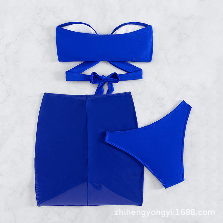 Women's Bandeau Bikini with Playful Wrap Design Mune Fashion