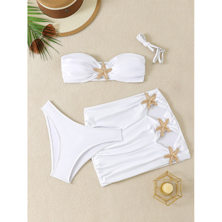 Ladies Bandeau Bikini with decorative skirt Mune Fashion
