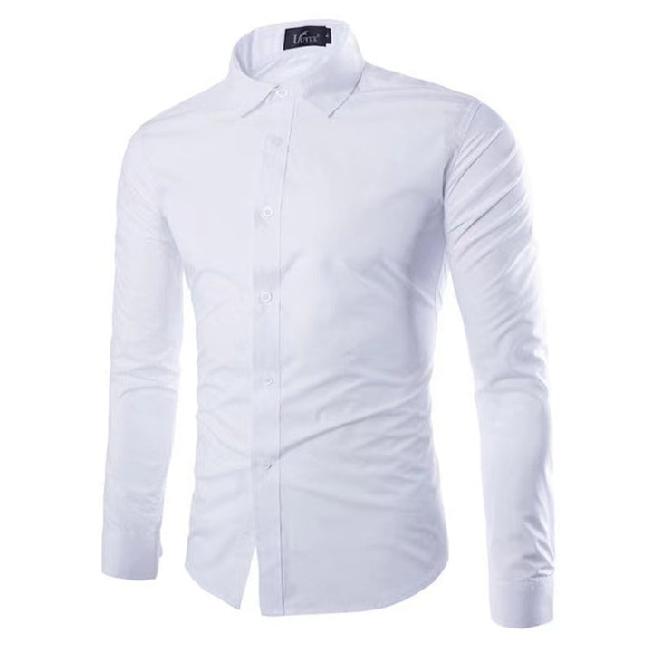 Men's tailored business shirt with Kent collar and elastic cotton stretch quality Mune Fashion
