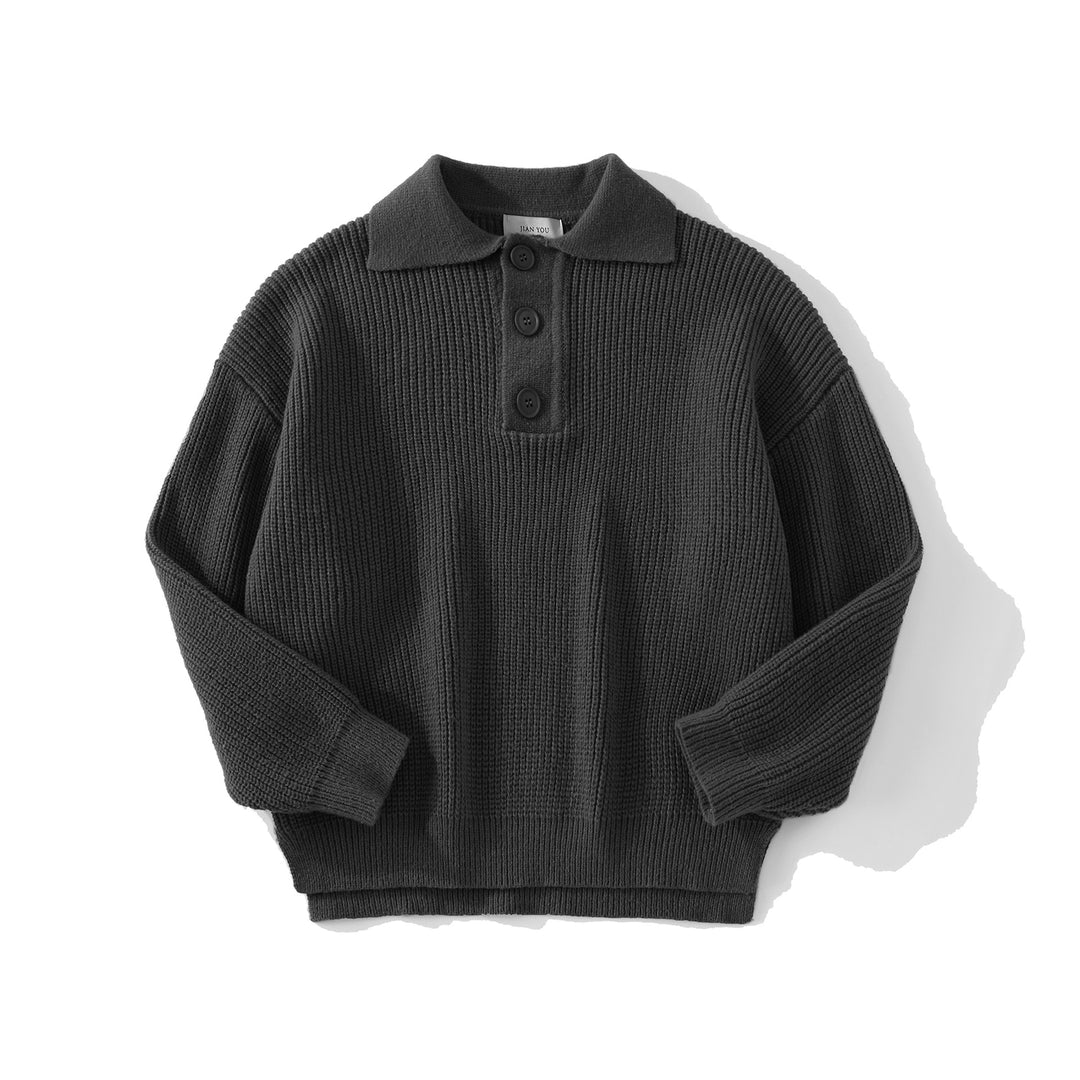 Women's Comfortable Knit Sweater with Button Details Mune Fashion