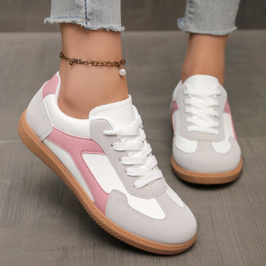 Damen Mary-Jane-Sneaker mit Klettverschluss und gepolstertem Komfortfußbett Mune Fashion