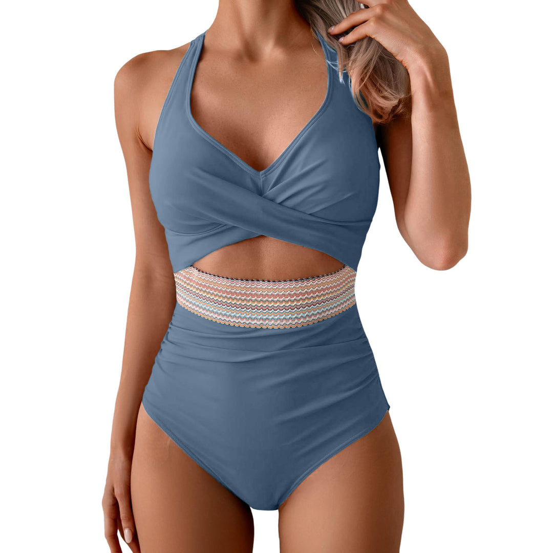Women One-Piece Swimwear with Innovative Wrap Look Mune Fashion