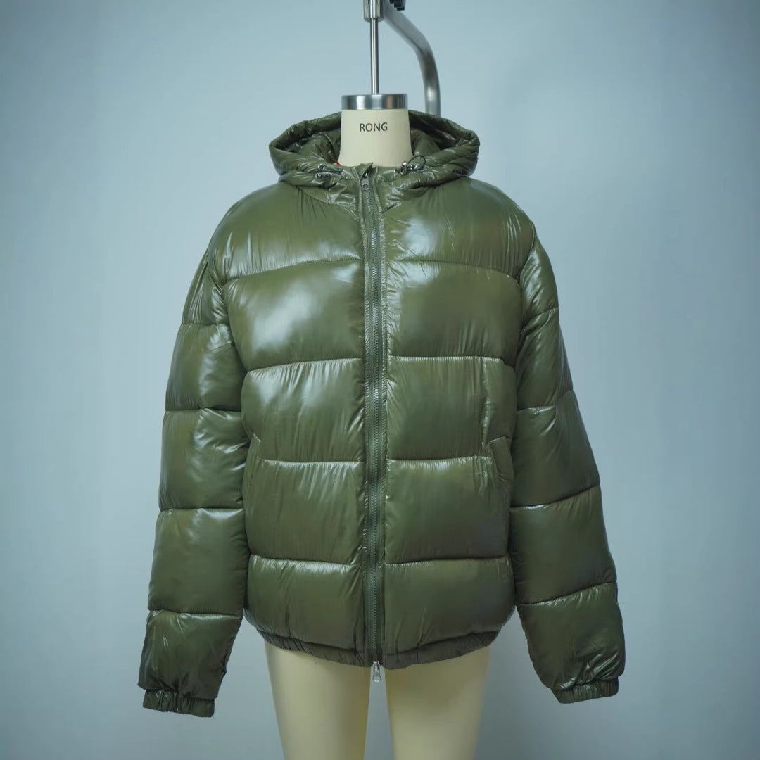Women Waterproof Down Jacket with Hood
