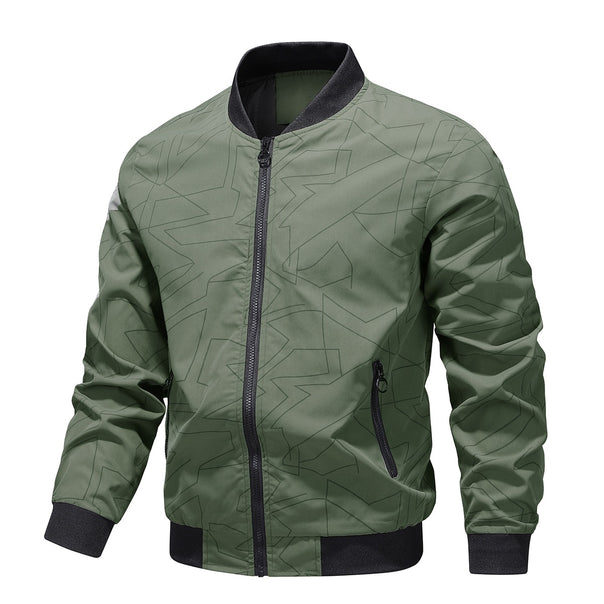 Men's Stunning Bomber Jacket with Stand-Up Collar Mune Fashion