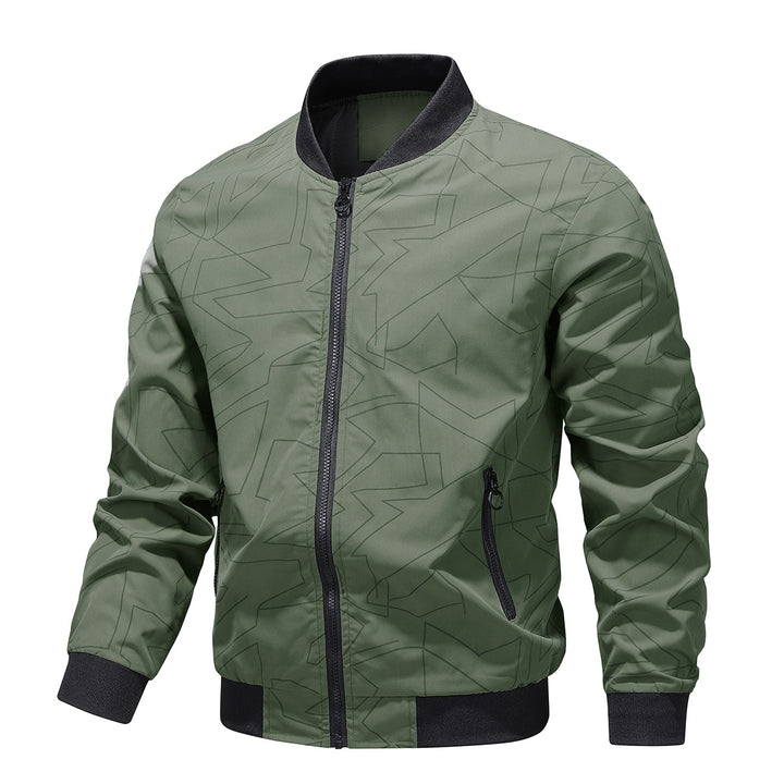Men's Stunning Bomber Jacket with Stand-Up Collar Mune Fashion