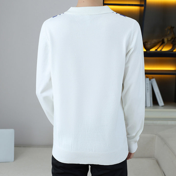 Men's Stylish Polo Knit Sweater Mune Fashion