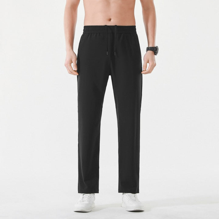 Men's Relaxed-Performance Leisure Pants with elastic drawstring, quick-drying stretch & straight leg Mune Fashion