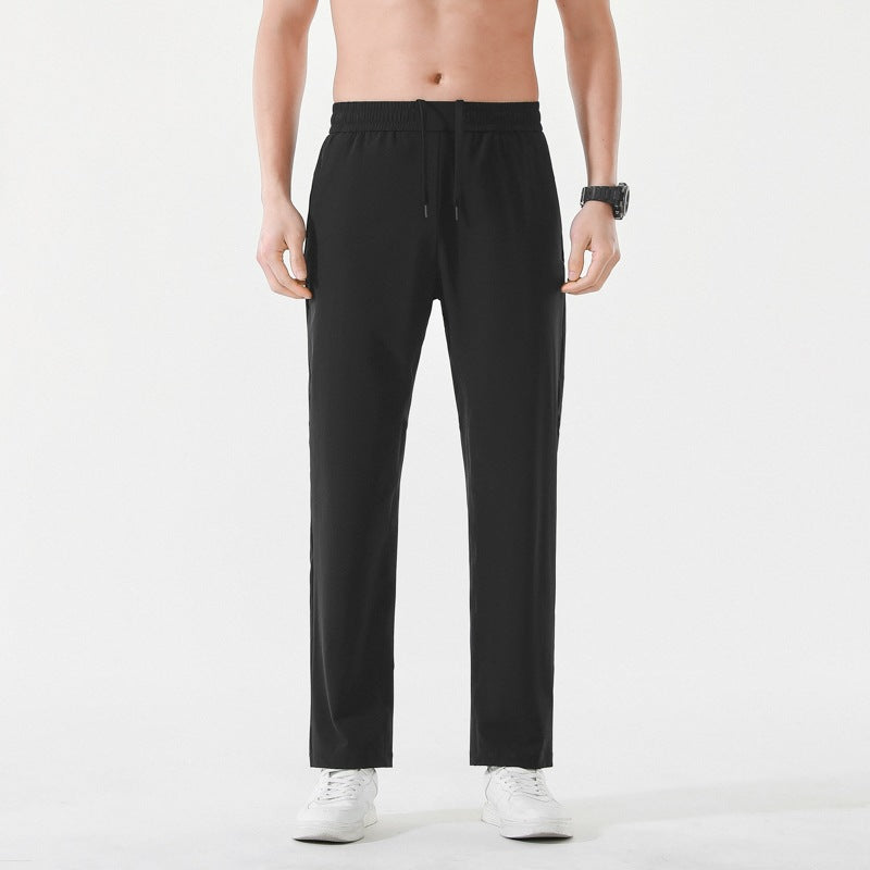 Men's Relaxed-Performance Leisure Pants with elastic drawstring, quick-drying stretch & straight leg Mune Fashion