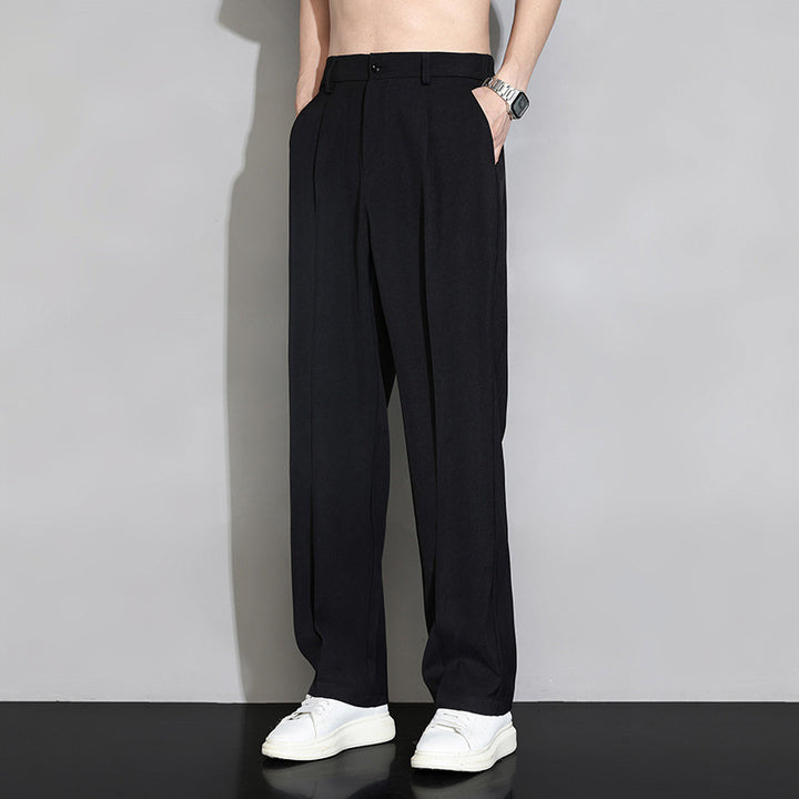 Men's Loose Fit Suit Pants