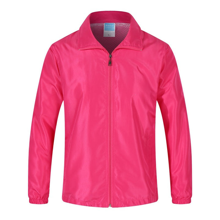 Men's Lightweight Windbreaker with Mesh Lining, Stand Collar & Elastic Hem Mune Fashion