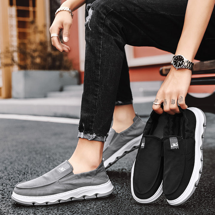 Men's elegant slip-on sneaker with elastic entry and shock-absorbing wave sole Mune Fashion