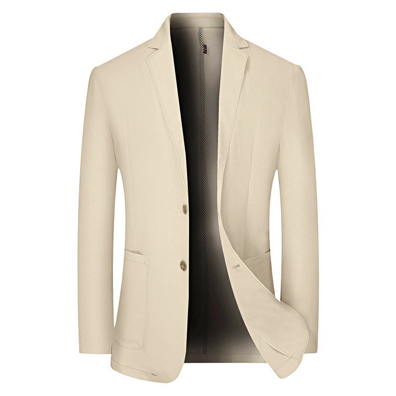 Men's lightweight half-lined cotton blazer with notch lapels and patch pockets Mune Fashion