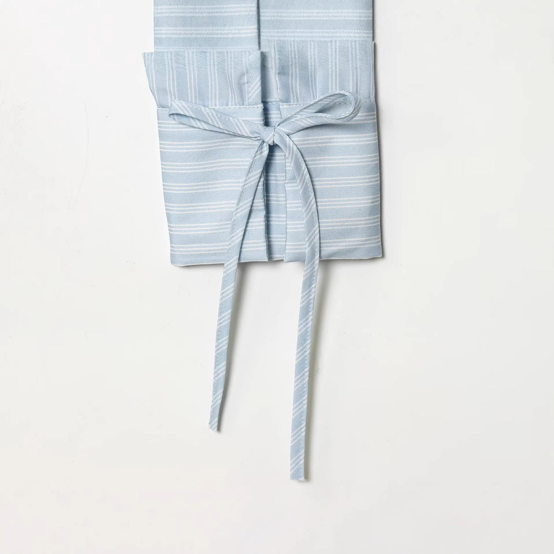 Ladies' shirt blouse with multiple bow details and boxy cropped silhouette Mune Fashion