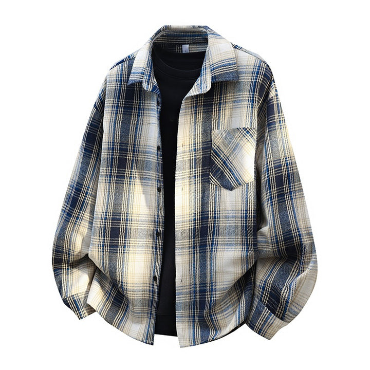 Men's Checkered Casual Shirt Mune Fashion