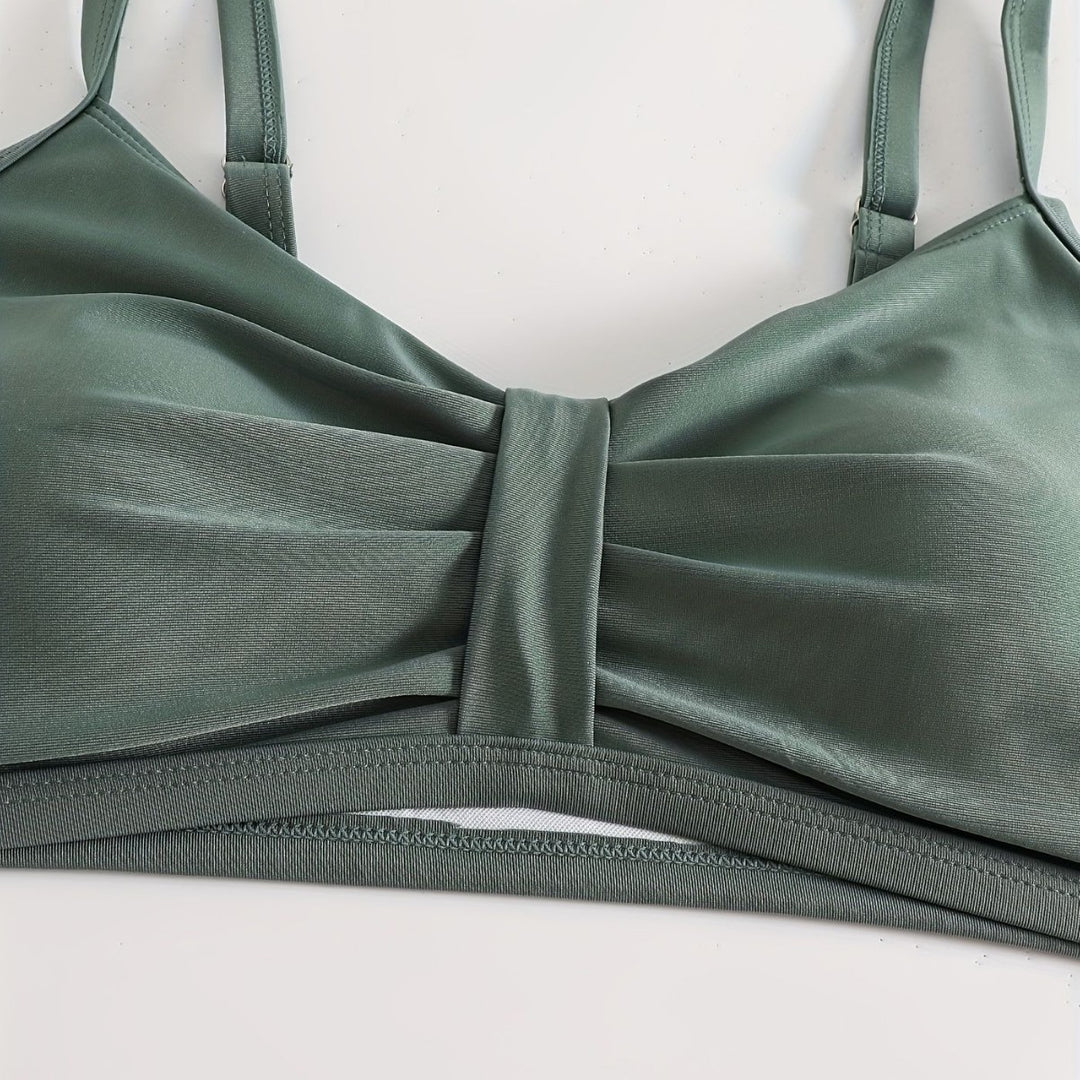 Women's Sporty Bikini Set with Innovative Ruffle Design Mune Fashion