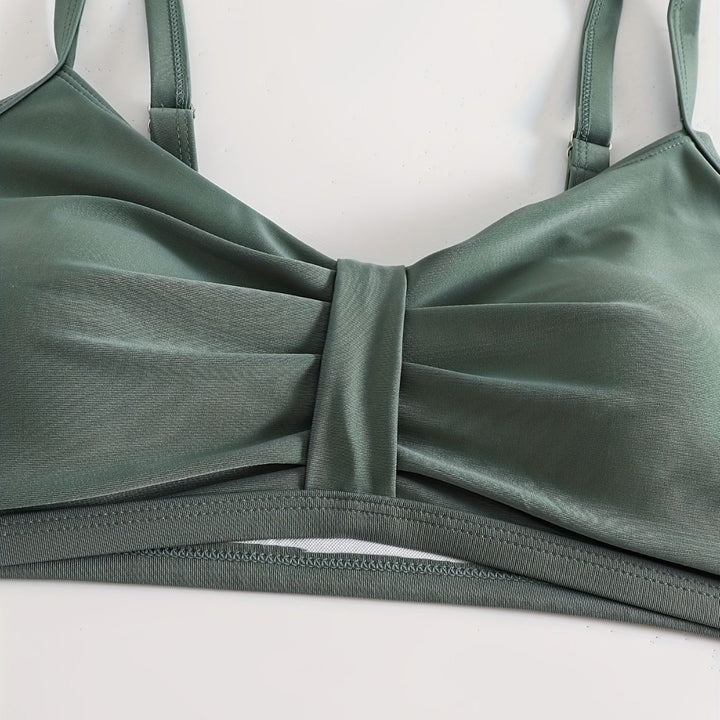 Women's Sporty Bikini Set with Innovative Ruffle Design Mune Fashion