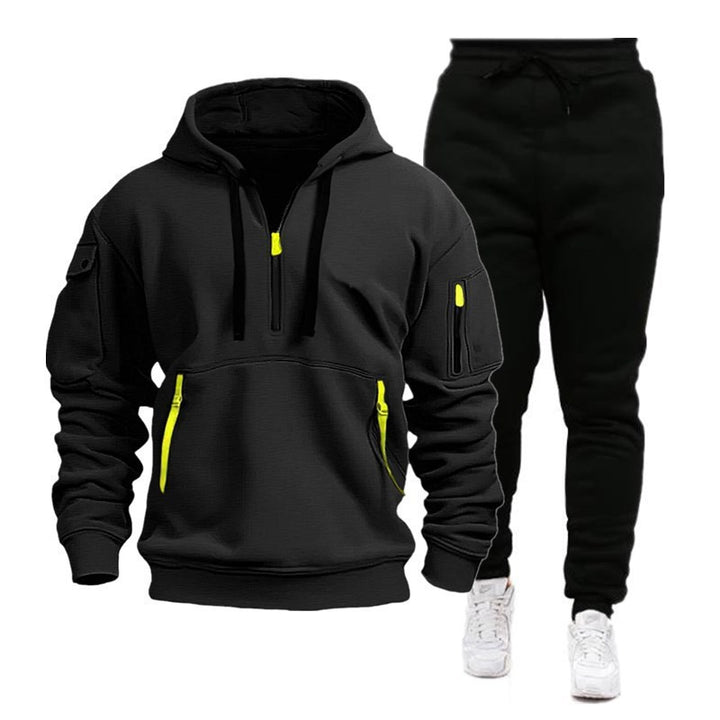 Women's Sporty Leisure Suit with Innovative Hoodie Mune Fashion