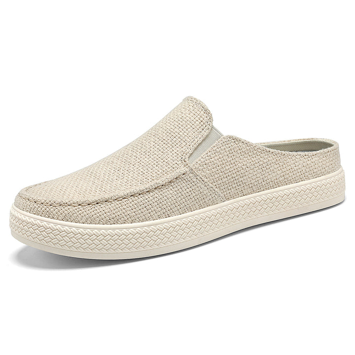 Ladies nan Slip-On Mule Sneaker with woven textile upper material and profiled rubber sole Mune Fashion