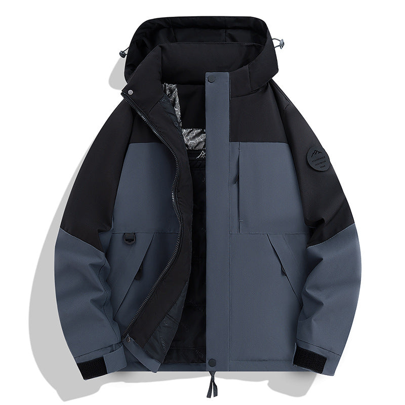 Men's Waterproof and Breathable Softshell Outdoor Jacket Mune Fashion