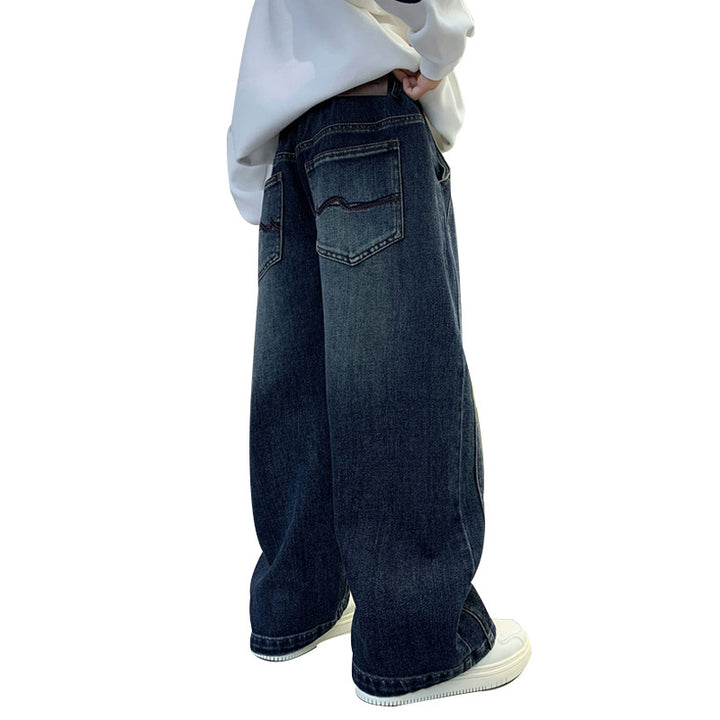 Men's Casual Loose Denim Jeans Mune Fashion