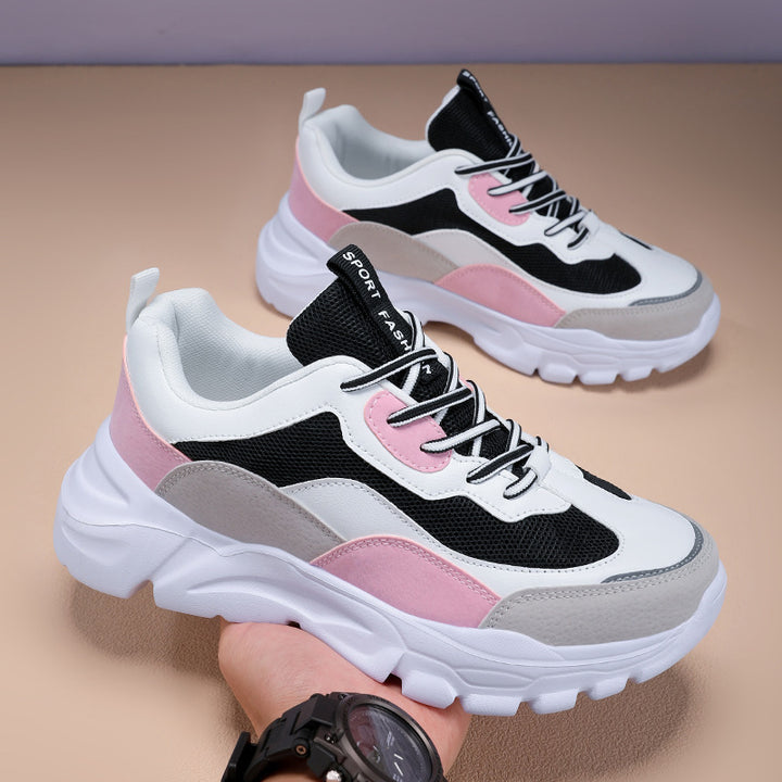 Women's nan klobiger platform sports shoe with breathable mesh fabric and padded insole Mune Fashion