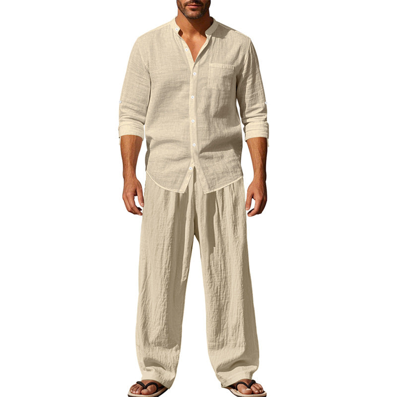 Men's Airy Shirt and Pants Set Mune