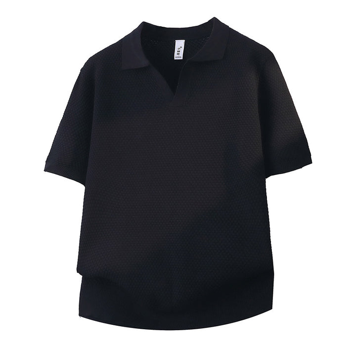 Women's Stylish Knit Top with Half-Pipe Collar Mune Fashion