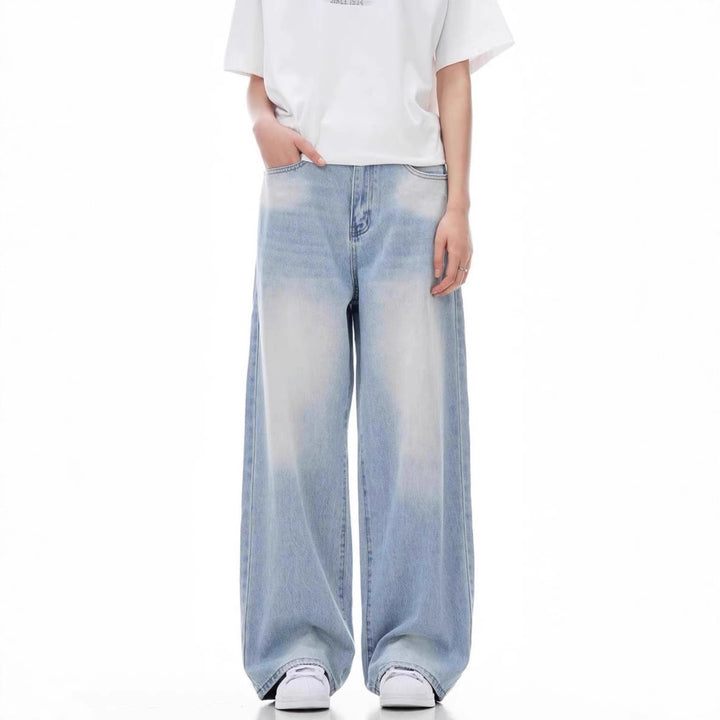 Women Wide Cut Casual Jeans Mune Fashion