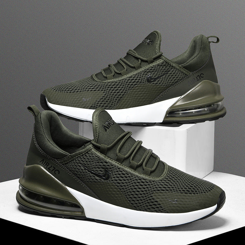 Men's Lightweight Mesh Sneakers with Visible Air Cushioning and Sporty Outsole Mune Fashion