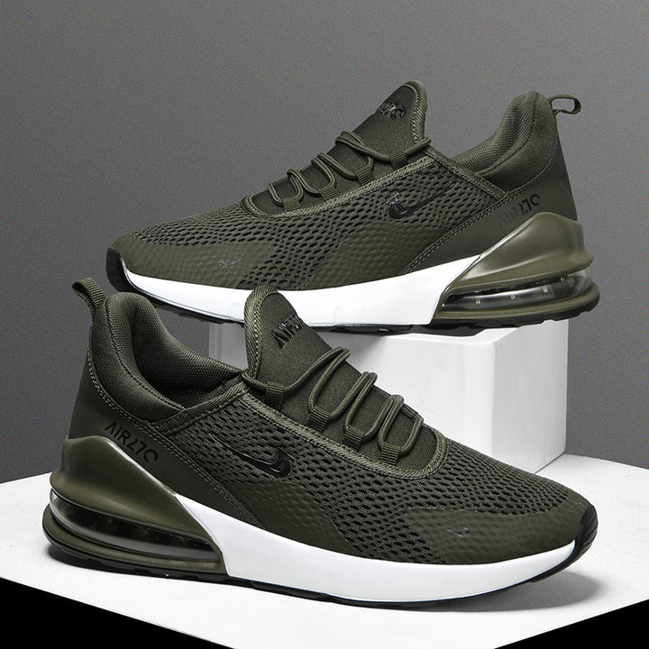 Men's Lightweight Mesh Sneakers with Visible Air Cushioning and Sporty Outsole Mune Fashion