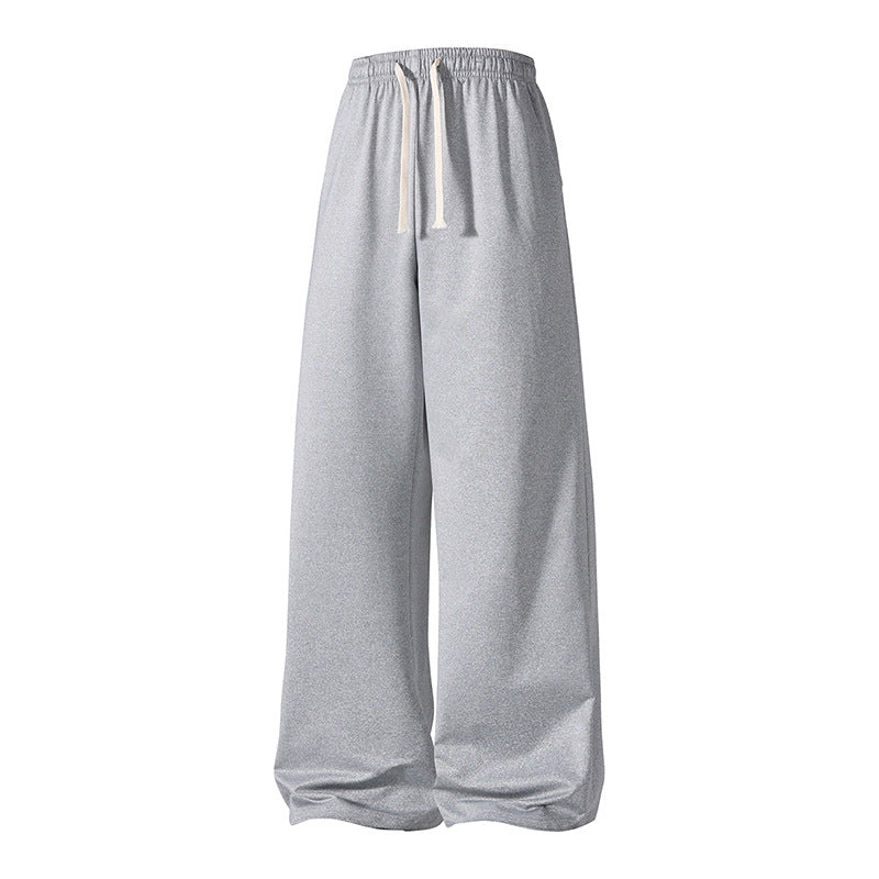 Women's ultra-wide Palazzo sweatpants with elastic comfort waistband and drawstring Mune Fashion