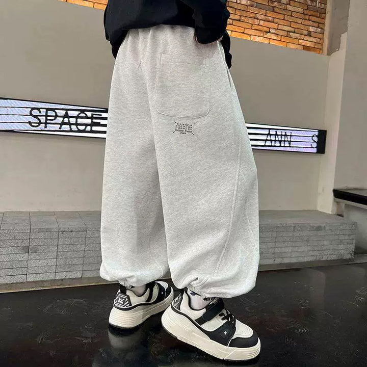 Unisex wide jogging pants with elastic waistband Mune Fashion