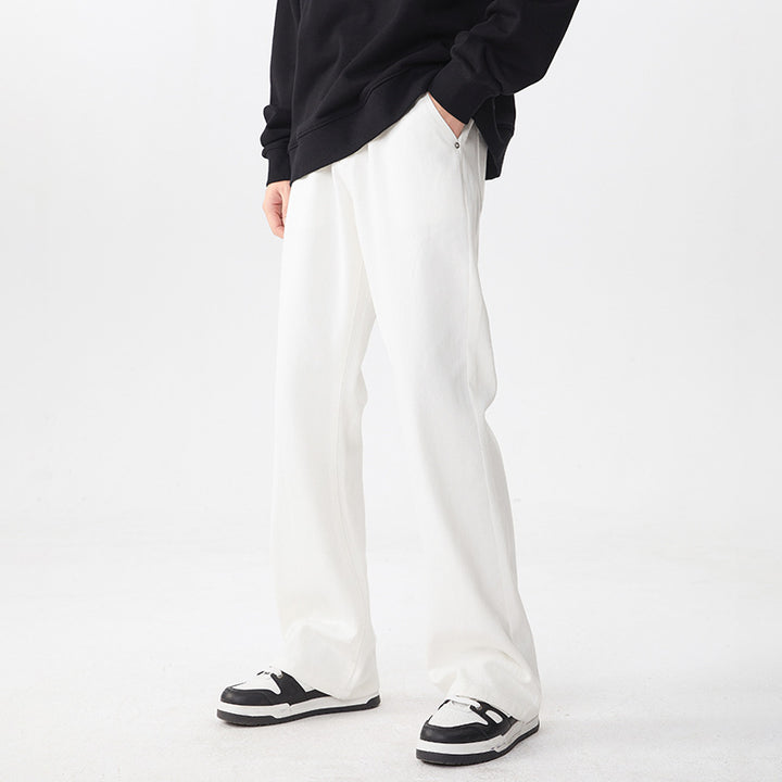 Men's Extra Wide Cotton Blend Lounge Pants with Drop Crotch and Side Pockets Mune Fashion