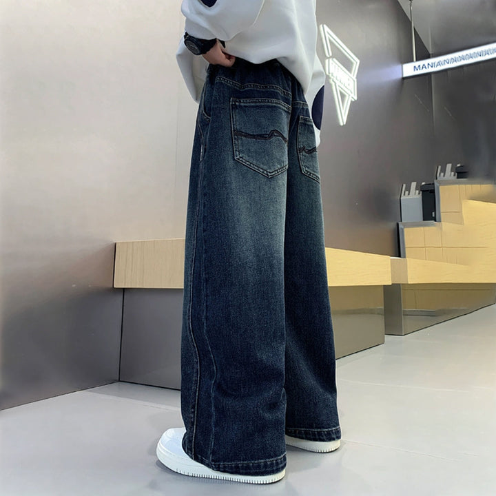 Men's Casual Loose Denim Jeans Mune Fashion