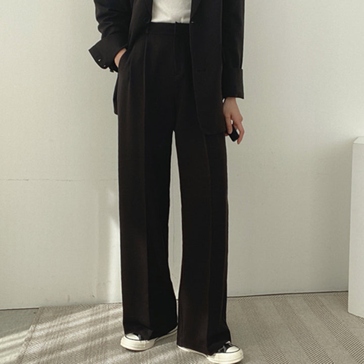 Ladies Elegant Wide Trousers Mune Fashion