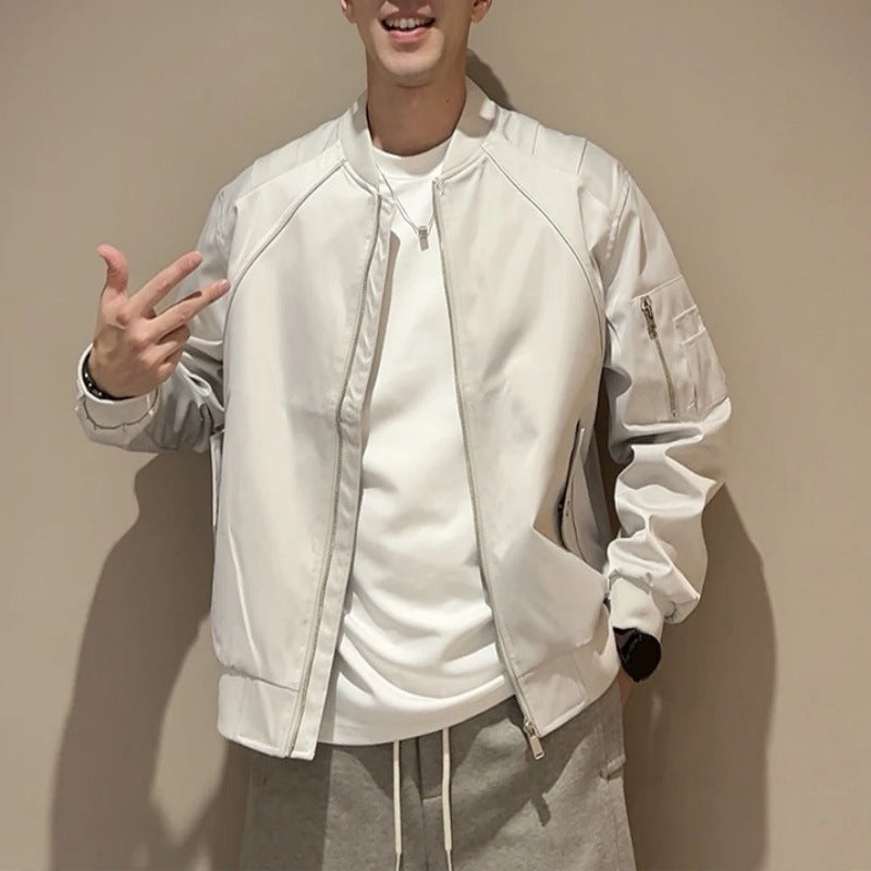 Men's stylish bomber jacket with zipper Mune Fashion