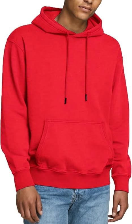 Men's casual hoodie with kangaroo pocket, drawstring, and ribbed cuffs Mune Fashion