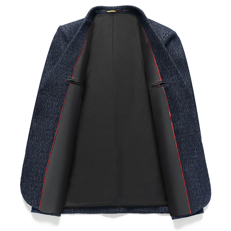 Men's Elegant Structured Business Blazer with Patch Pockets Mune Fashion