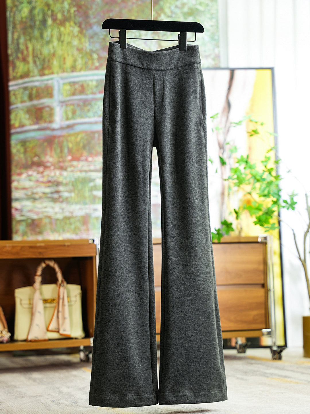 Women Wide Cut Jersey Trousers Mune Fashion