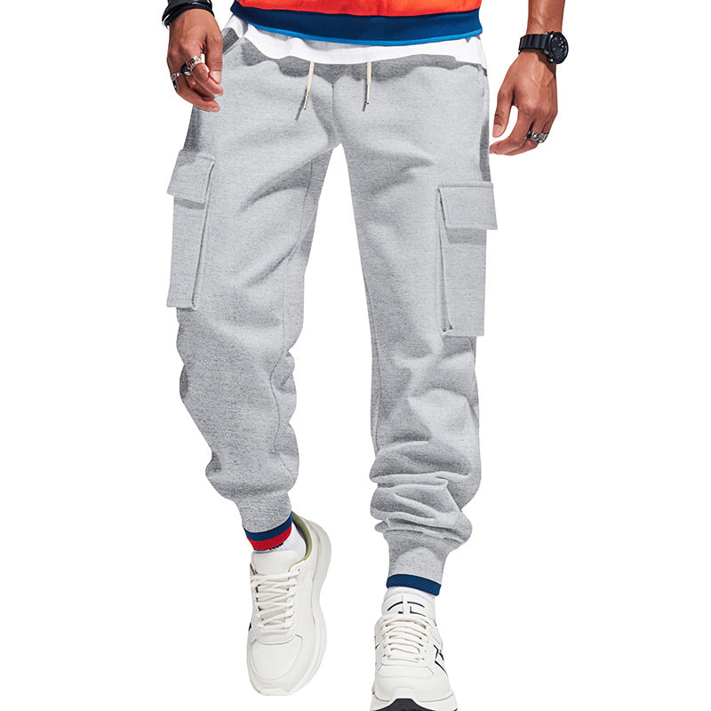 Men's Cargo Jogging Pants with multiple cargo pockets and elastic waistband Mune Fashion
