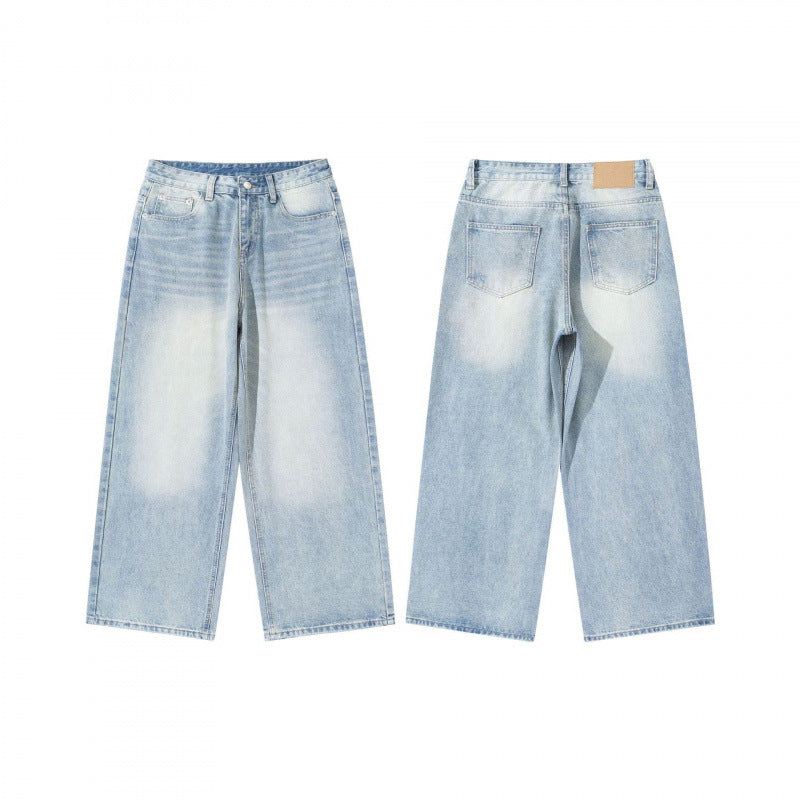 Women High Waist Wide Cut Straight Jeans made from Vintage Denim Mune Fashion