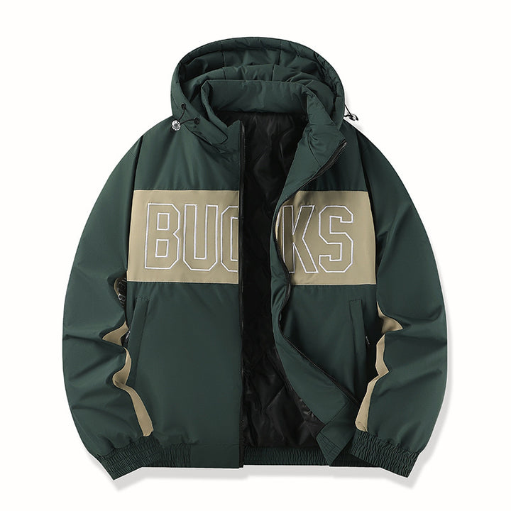 Men's sporty transitional jacket with high collar Mune Fashion